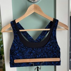 RARE Lulu seawheeze 2017 invigorate bra cobalt blue